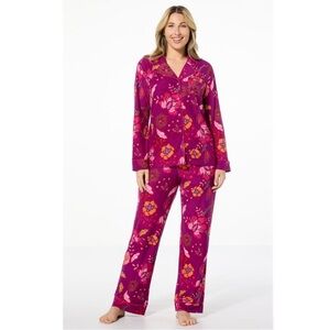 IMAN Global Chic 2-piece Buttery Soft Knit Pajama Set